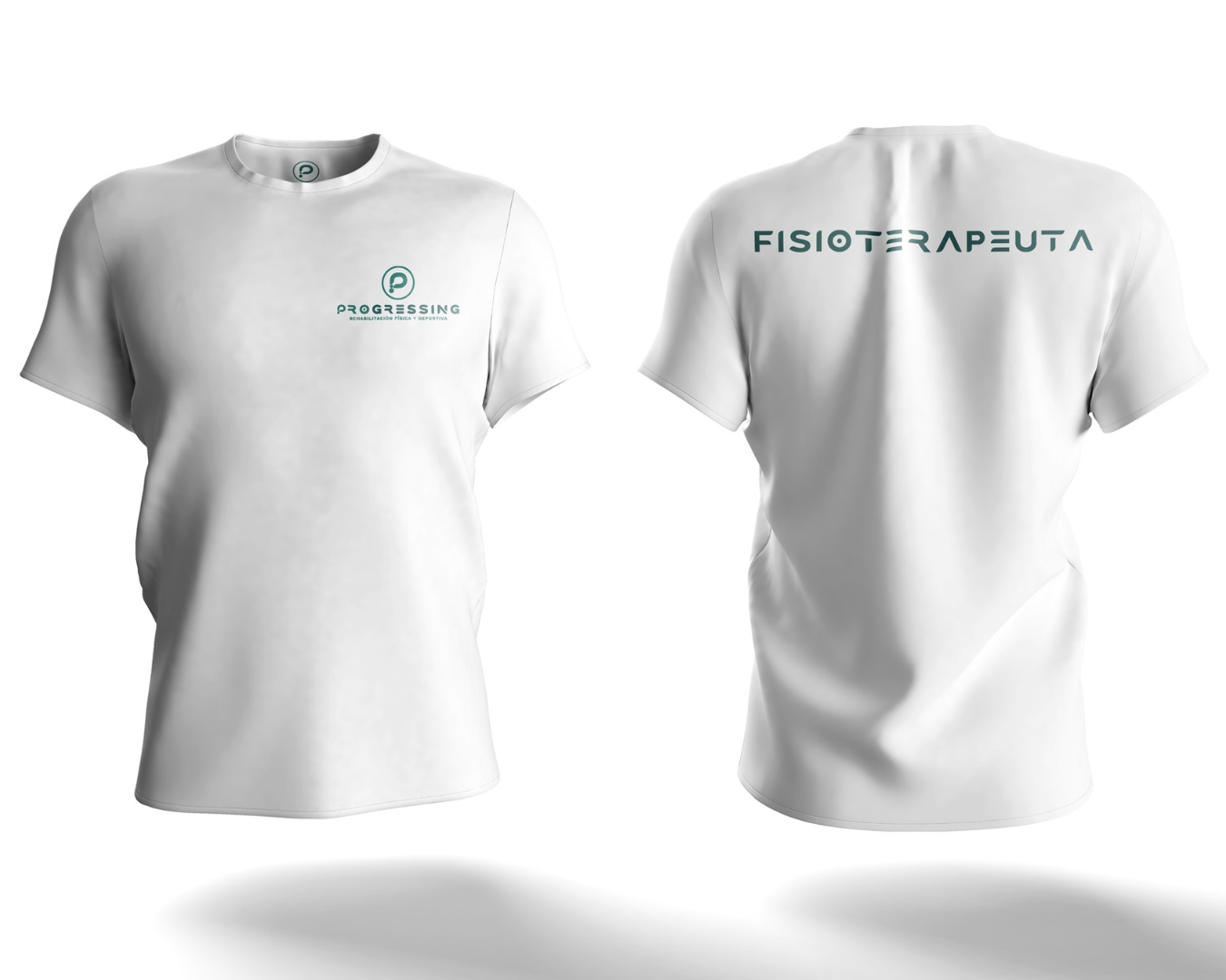 Logo Progressing aplicacion sobre camisetas