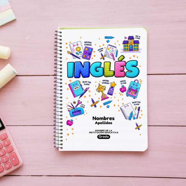 Pack de Plantillas Editables en Canva de Portadas Escolares para Cuadernos - 12 Materias - Image 12