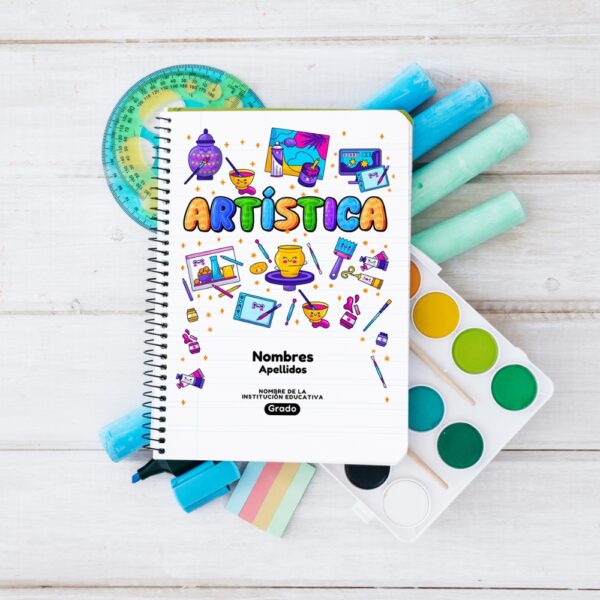 Pack de Plantillas Editables en Canva de Portadas Escolares para Cuadernos - 12 Materias - Image 11